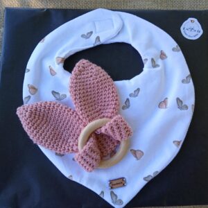 Baby-slabbetje + bijtring